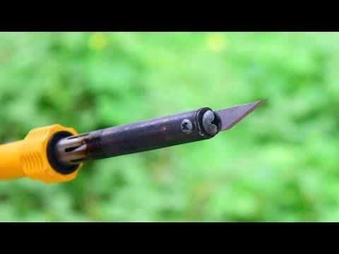 How to make Electric hot knife.Cutter for Plexiglass.Acrylic and Foam