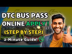 DTC Bus Pass Online Apply - step by step