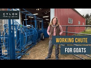 Working chute for goats — Sydell Transport unit - 16’ alley with 8’ diameter tub and spin doctor