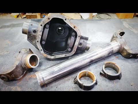 Homemade Passenger Drop Dana 60. Ultimate Land Rover Discovery Build Episode 3.