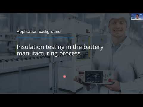 Battery Insulation Testing Webinar - essential for battery production