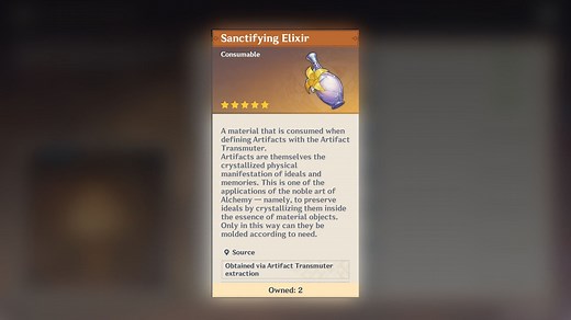 All ways to get Sanctifying Elixir in Genshin Impact