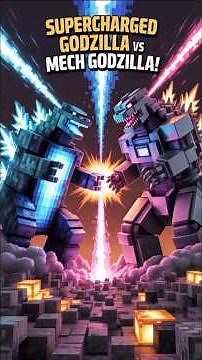 SUPERCHARGED GODZILLA vs MECH GODZILLA in Minecraft! (Insane Battle)