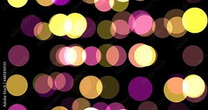 Circle bokeh abstract background with pink and yellow colors