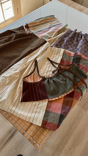 Sydney 👋🏼 on Instagram: "Patchwork tutorial is live on YouTube! 🥳 I approached this one as a broader tutorial into the patchwork garment making process, so you can apply the principles I talk about to any pattern not just the #skylinedress (though between you and me I think the Skyline makes a PERFECT patchwork dress 🥰) Most of these fabrics are from @fableism Canyon Springs collection"