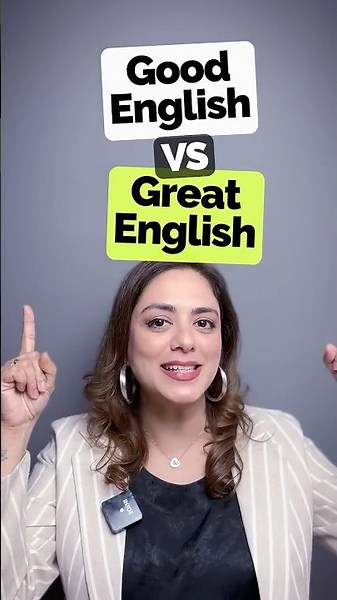 Good English VS Great English | Sound Natural & Fluent In English Instantly! #englishphrases #esl