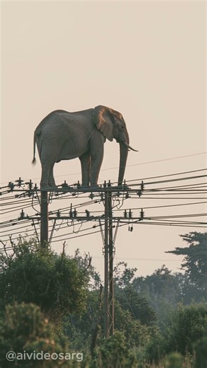 Why Elephants Are Climbing Utility Poles