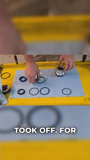 Installing New O-Ring and Spacer on Cylinder