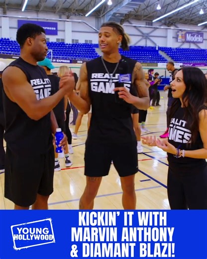 YOUNG HOLLYWOOD | We were kickin' it (literally!) with "Too Hot To Handle" Season 2 winner Marvin Anthony & fellow pro basketballer Diamant Blazi at the... | Instagram