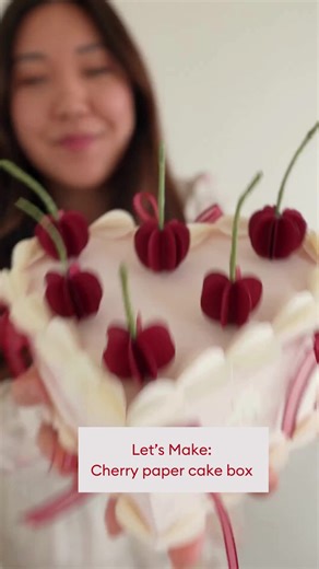 Vintage Inspired Cherry Paper Cake Craft Tutorial