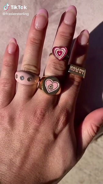 our rings are comfy being the center of attention💅🏾😉#manimonday #fyp