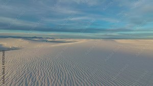 Sand turns colors during sunset in White Sands National Park Time-Lapse