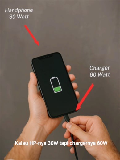 Banyak yang takut pakai charger 60W buat HP yang cuma support 30W. Padahal sistem pengisian daya modern itu aman, karena HP yang ngatur berapa watt yang boleh masuk. ⚡ Yang penting: pakai charger yang berkualitas dan punya proteksi. 🔋👌 #Teknologi #TechFacts #EdukasiTeknologi #fy #FastCharging