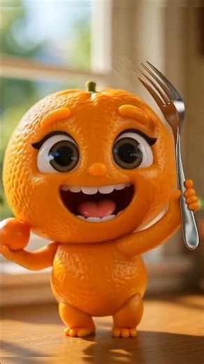 Cutest Dancing Orange Ever 🍊💃😍 #shorts