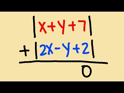 How to solve for 2 unknowns in 1 absolute value equation (the SAT way)
