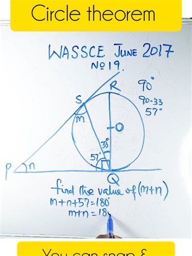 How to answer circle geometry questions. fastest way of solving circle theorem. follow for more you can screenshot and send your questions. #waec #gcse #learnwithMrPeter #goviral #goviralplease