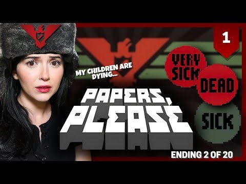 Terrorist attack on my FIRST day?!?! | Papers, Please Ep. 1 | Ending 2 of 20 📄