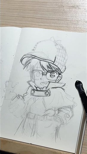 Day 2 of our practice drawing! Today is Detective Conan Drawing