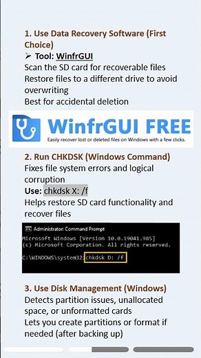 Effective SD card data recovery methods explained. #sdcard