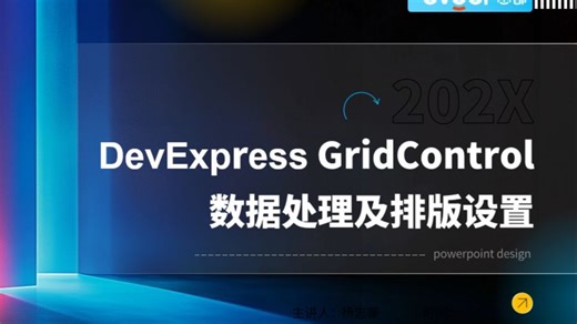 【2025·DevExpress中文视频】GridControl数据魔法课