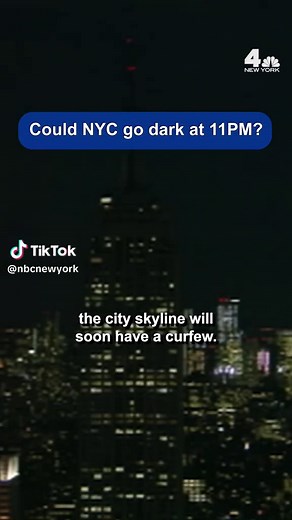 New York City's skyline could become darker is some state lawmakers get their way. A proposal in Albany would create a curfew for the city to turn off the lights at 11 p.m. #nyc