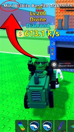 How to get MINI divine brainrot from spawn machine 😱