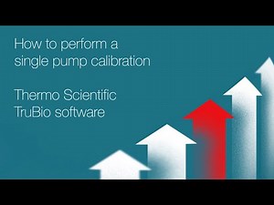Thermo Scientific TruBio software: Performing a single pump calibration