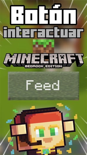NEW MINECRAFT BEDROCK INTERACTION BUTTON!! 🎦 #minecraft #minecraftbedrock #mcbedrock