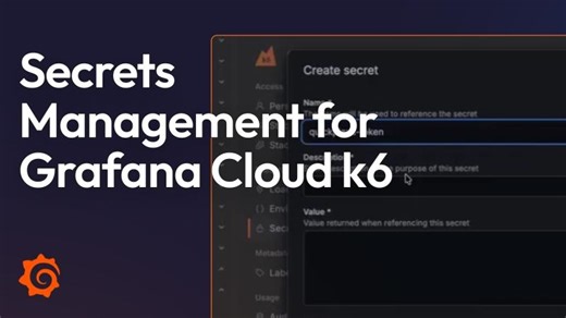 Grafana Cloud k6 Secrets Management Demo (Public Preview) | Vicente Ortega Torres