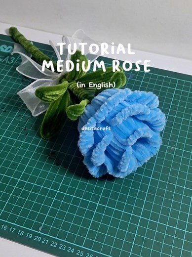 DIY Rose Flower Tutorial Using Fuzzy Wire