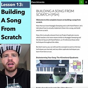 🎹🔥 LESSON 13: BUILDING A SONG FROM SCRATCH 🔥 🎹 Sign up for the full course (it's FREE) here: https://www.bestpianoclass.com/fb | Become a Piano Superhuman
