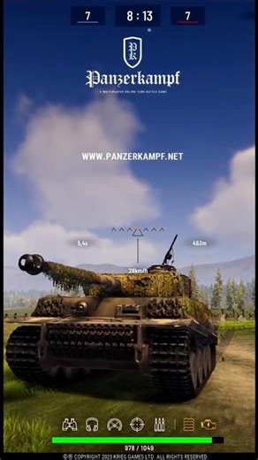 PANZERKAMPF®: TIGER /w 3D skin battle action! #shorts #panzerkampf #tiger #tankgameplay