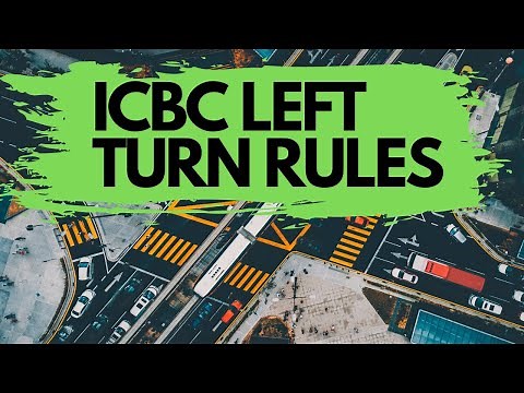 ICBC Left Turn Rules - How To Turn Left at Traffic Lights British Columbia #britishcolumbia #icbc
