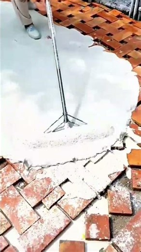 The Process of Casting Floors with Cement Mortar #shorts