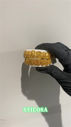 STILOSA｜Golden corundum grill❤️‍🔥 #grill #golden #corundum #jewelry #customgrillz #hiphop #fyp