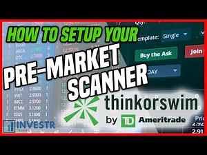 😲 HOW TO SCAN FOR STOCKS PREMARKET - PREMARKET SCANNER SETUP