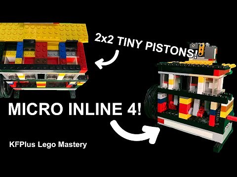 MICRO Inline 4 Lego Vacuum Engine || Showcase