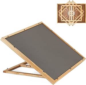 Chinodoga Puzzle Table for Adults, 1000 Pieces Wooden Puzzles Board, Adjust Puzzle Board and Storage for Family Games (Grey)