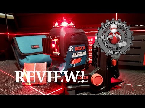 Bosch GLL3-300 200 ft Laser Level REVIEW! with BM 1 positioning device #bosch #boschtools #tools