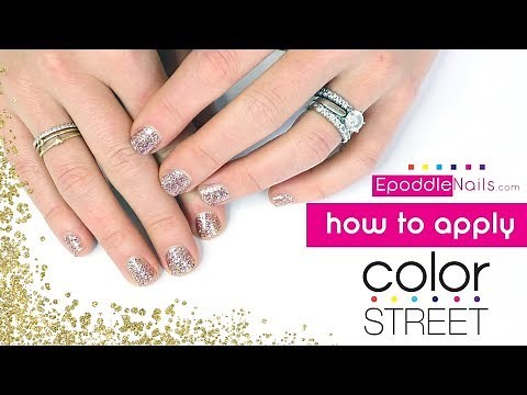 How to Apply Color Street Nails! | Nail Strip Application Tutorial | Epoddle Nails