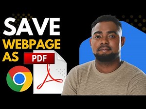 How to Save Any Web Page as PDF in Google Chrome | Quick Guide