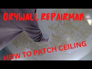process of repairing drywall ceiling after a plumbing leak Learn how to patch holes in your ceiling
