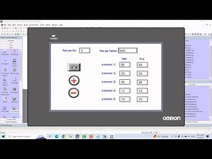 Omron NB Designer Recipe #hmi