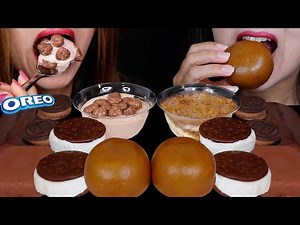 ASMR BIG CHOCOLATE MANJU CAKES, DOVE ICE CREAM BAR, ICE CREAM SANDWICH ROUNDS, MOUSSE CAKE CUPS 먹방