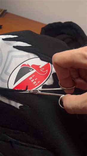 Black hoodie customized with @SSC Bari home jersey Keep fighthing guys, we believe in you #bari #sscbari #calcio #soccer #football