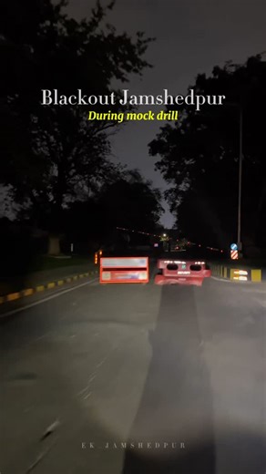 Jamshedpur Mera Seher on Instagram: "Jubilee Park & CH area.. 🚨 . . . . #jamshedpur #mockdrill #blackout #breakingnews #news"