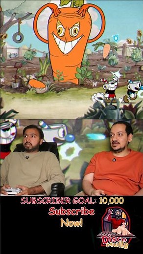 ☕️ Cuphead & 🍵 Mugman Beating the Carrot 🥕 #shorts #youtubeshorts #cuphead #gameplay #gaming #sad