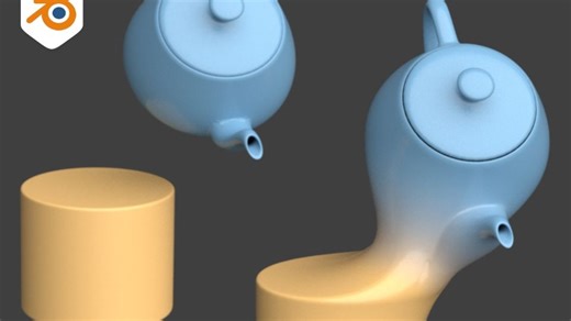 类融球融合物体 几何节点 (Blender 4.4 )