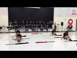 Faded color guard routine