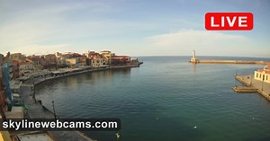 Webcam en direct Vieux port de La Canée | SkylineWebcams